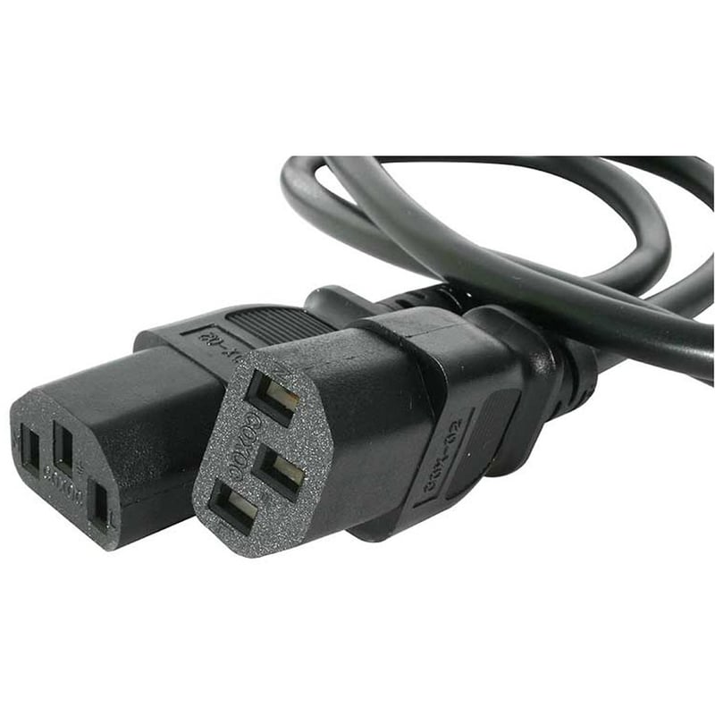 StarTech.com 6ft (2m) Computer Power Cord Y Splitter, NEMA 5-15P to 2x C13 Y Cable, 10A 125V, 18AWG, AC Power Cord, Monitor Power Cable - Thumbnail 2