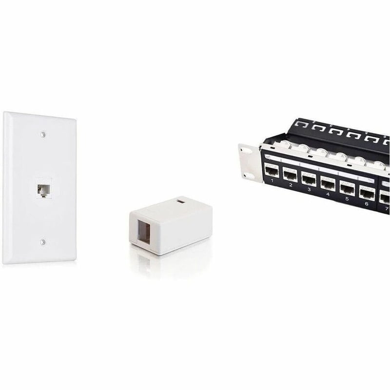 CAT6 PUNCH DOWN KEYSTONE JACK - WHITE - Thumbnail 4