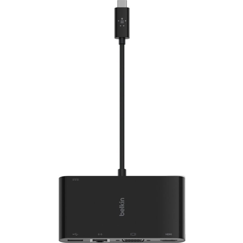 Belkin USB-C Multiport Adapter, USB-C to HDMI - USB A 3.0 - VGA, up to 100W Power Delivery, up 4k Resolution - Thumbnail 3