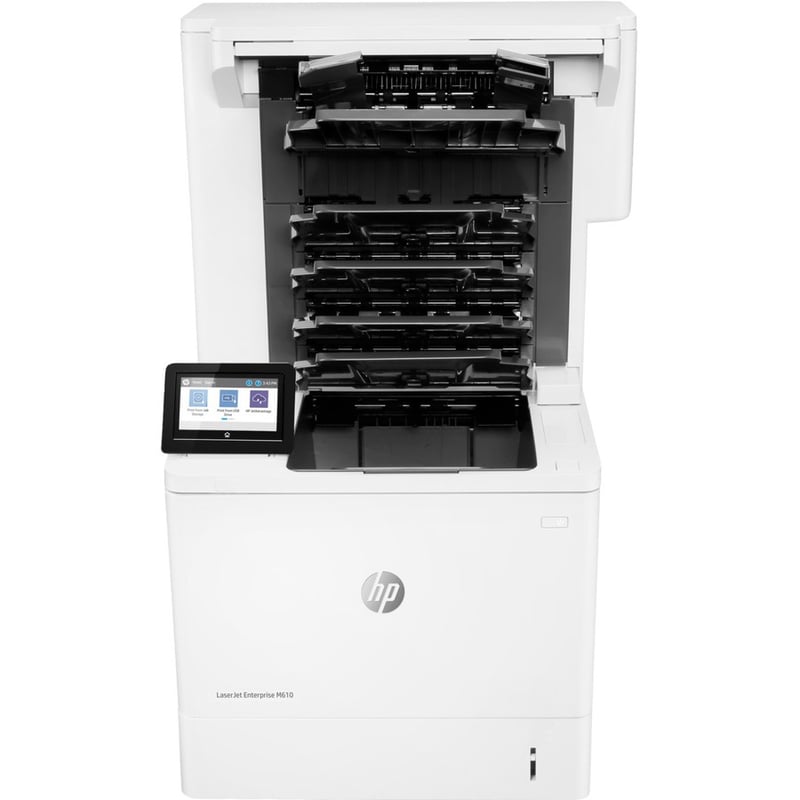 HP LaserJet Enterprise M610dn Desktop Laser Printer - Monochrome - Thumbnail 3