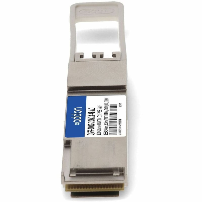 AddOn Arista Networks&reg; QSFP-100G-2DW28-AR Compatible TAA 100GBase-DWDM PAM4 QSFP28 Transceiver C-Band (SMF, 1554.94nm, 80km w/EDFA/DCM, LC, DOM)