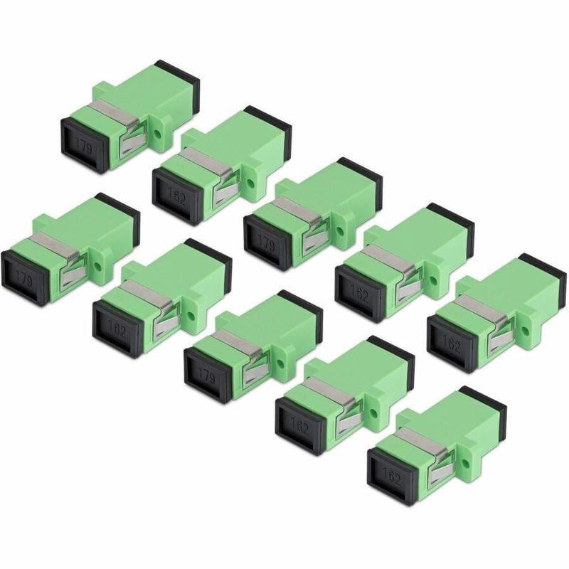 SC FIBER COUPLER 10 PACK SC/APC OS2 SINGLE MODE W/FLANGE - Thumbnail 2