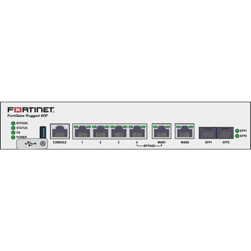 Fortinet FortiGate Rugged FGR-60F Network Security/Firewall Appliance - Thumbnail 1