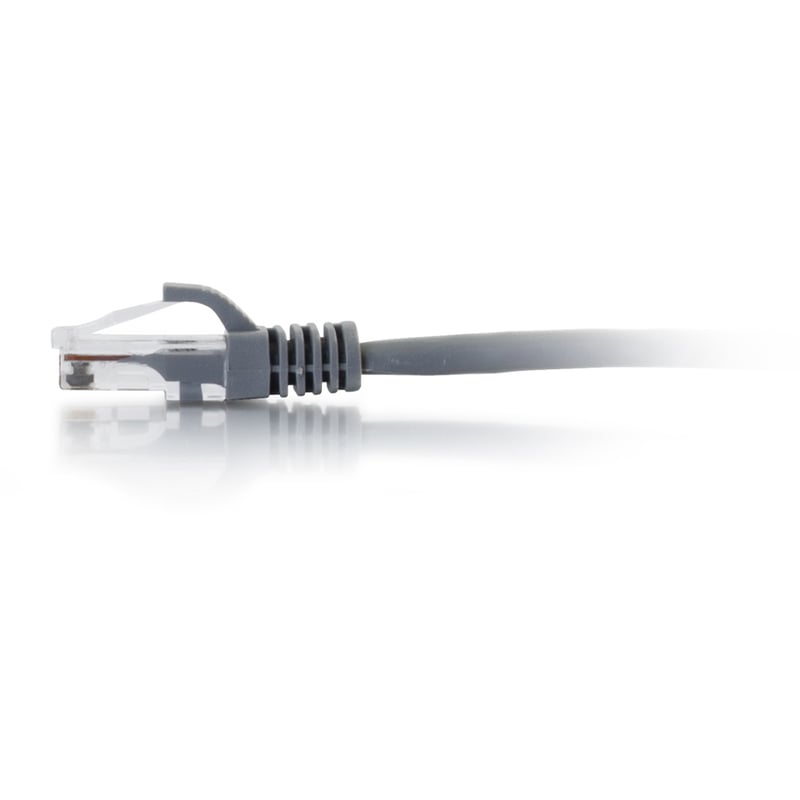 C2G 14ft Cat5e Ethernet Cable - Snagless Unshielded (UTP) - Gray - Thumbnail 3