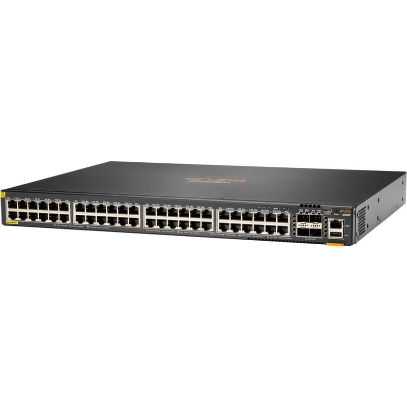 HPE 6300F 48-port 1GbE Class 4 PoE and 4-port SFP56 Switch - Thumbnail 2