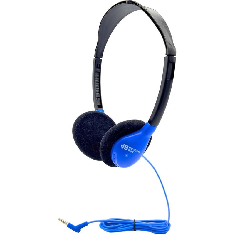 Hamilton Buhl Personal On-Ear Stereo Headphone, BLUE - 200 Pack - Thumbnail 1