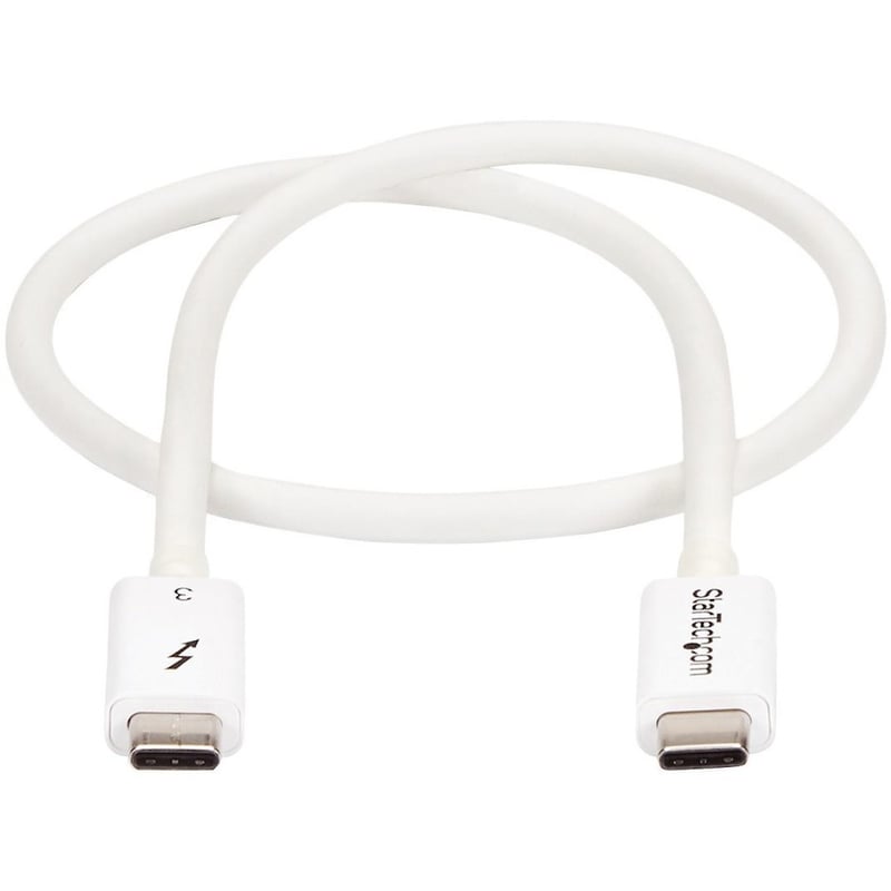 StarTech.com 1.6ft (50cm) Thunderbolt 3 Cable, 40Gbps, 100W PD, 4K/5K Video, Thunderbolt-Certified, Compatible w/ TB4/USB 3.2/DisplayPort - Thumbnail 5