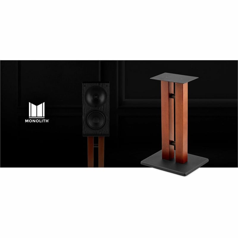 MONOLITH BY MONOPRICE 18IN SPEAKER STANDS CHERRY (EACH) - Thumbnail 5
