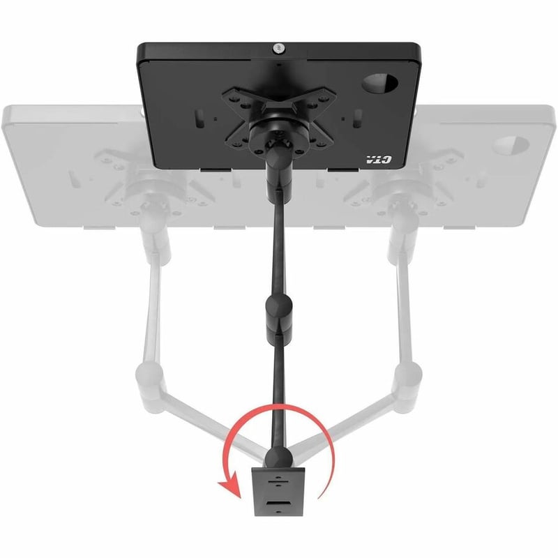 CTA Digital Wall Mount for Bar Code Scanner, iPad Air, iPad Pro, iPad Pro 11, Tablet - Black - Landscape/Portrait - Thumbnail 4