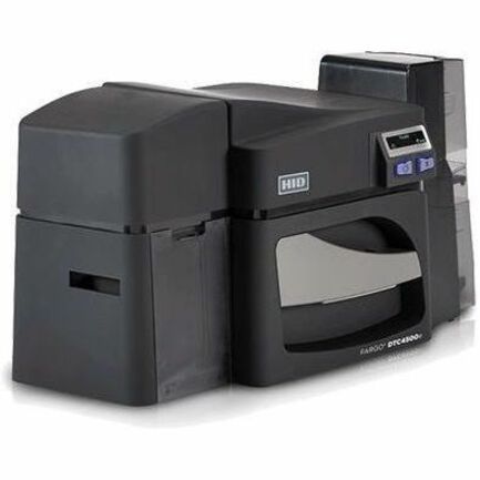 Fargo DTC4500E Double Sided Desktop Dye Sublimation/Thermal Transfer Printer - Color - Card Print - Ethernet - USB - TAA Compliant - Thumbnail 4