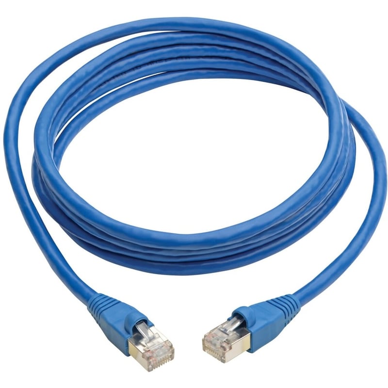 Eaton Tripp Lite Series Cat6a 10G Snagless Shielded STP Ethernet Cable (RJ45 M/M), PoE, Blue, 12 ft. (3.66 m) - Thumbnail 2
