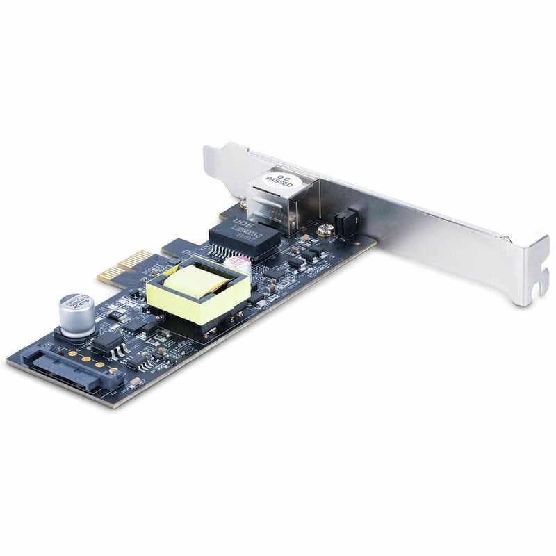 StarTech.com 1-Port 2.5Gbps PCI Express PoE Network Card, Intel I225-V, PCIe 802.3af/at PoE+ Multi-Gigabit NIC, SATA Powered Ethernet Card - Thumbnail 2