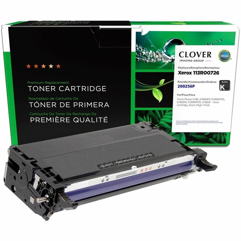 Clover Imaging Remanufactured High Yield Black Toner Cartridge for Xerox 113R00726 - Thumbnail 1