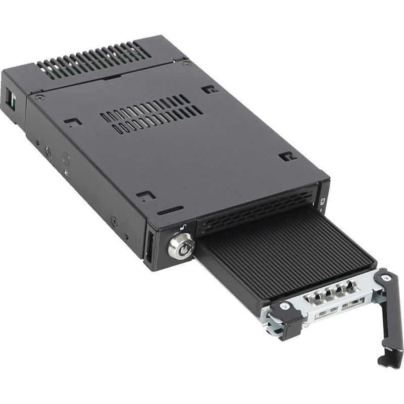Icy Dock MB833M2K-B Drive Enclosure for 3.5" M.2, PCI Express NVMe - Mini-SAS HD Host Interface Internal - Black - Thumbnail 4