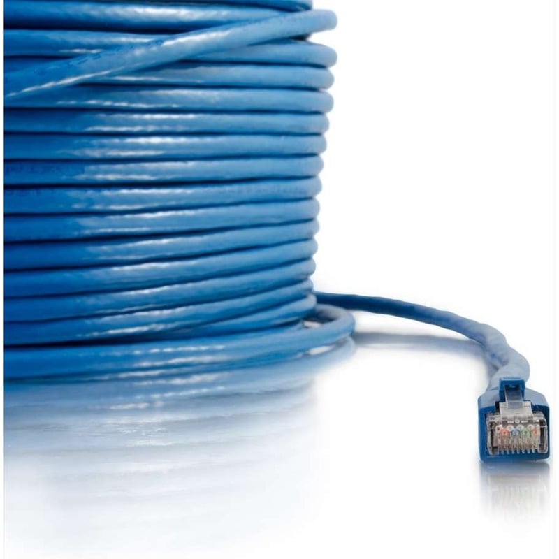 100FT CAT6 SNAGLESS SOLID STP CABLE-BLU - Thumbnail 3