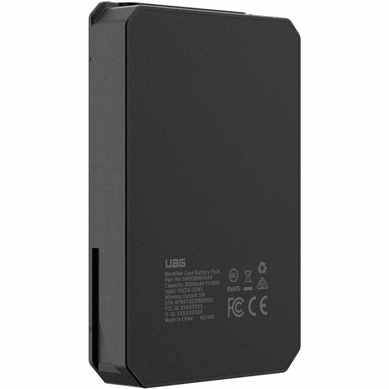 UAG RUGGED WORKFLOW 3,000 MAH BATTERY PACK - BLACK - Thumbnail 2