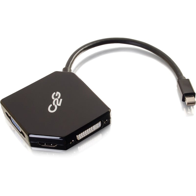 C2G Mini DisplayPort to HDMI, VGA, or DVI Adapter Converter - Thumbnail 3