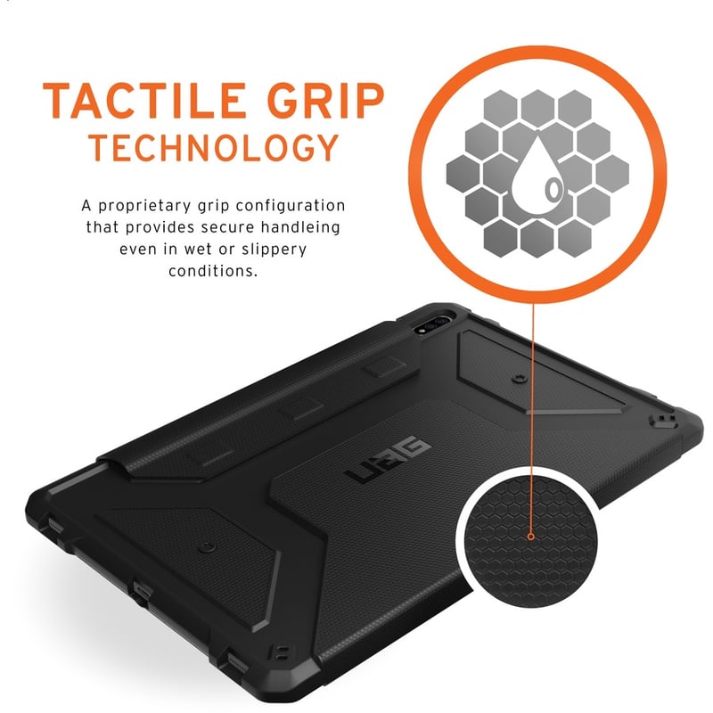 Urban Armor Gear Metropolis Carrying Case (Folio) for 11" Samsung Galaxy Tab S7 Tablet - Black - Thumbnail 2