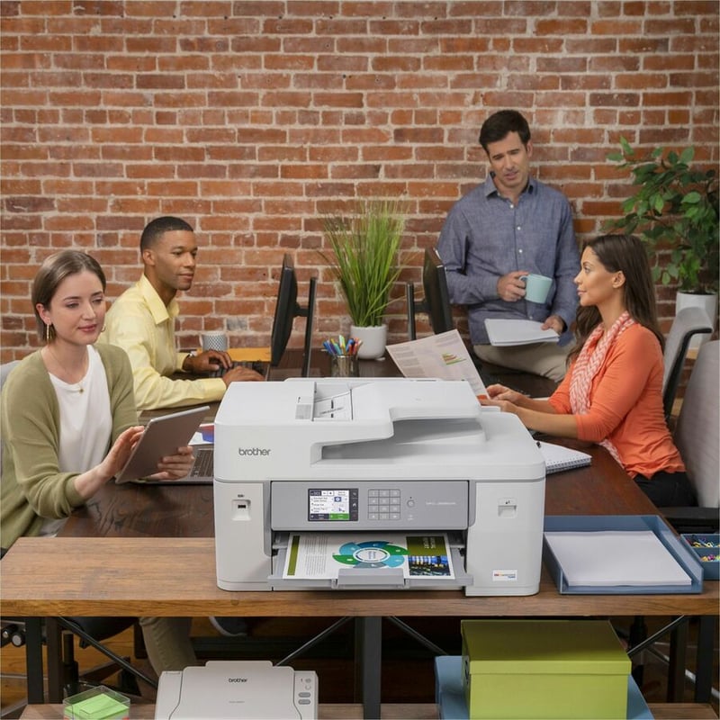 Brother INKvestment Tank MFC-J6555DW Wireless Inkjet Multifunction Printer - Color - Thumbnail 4