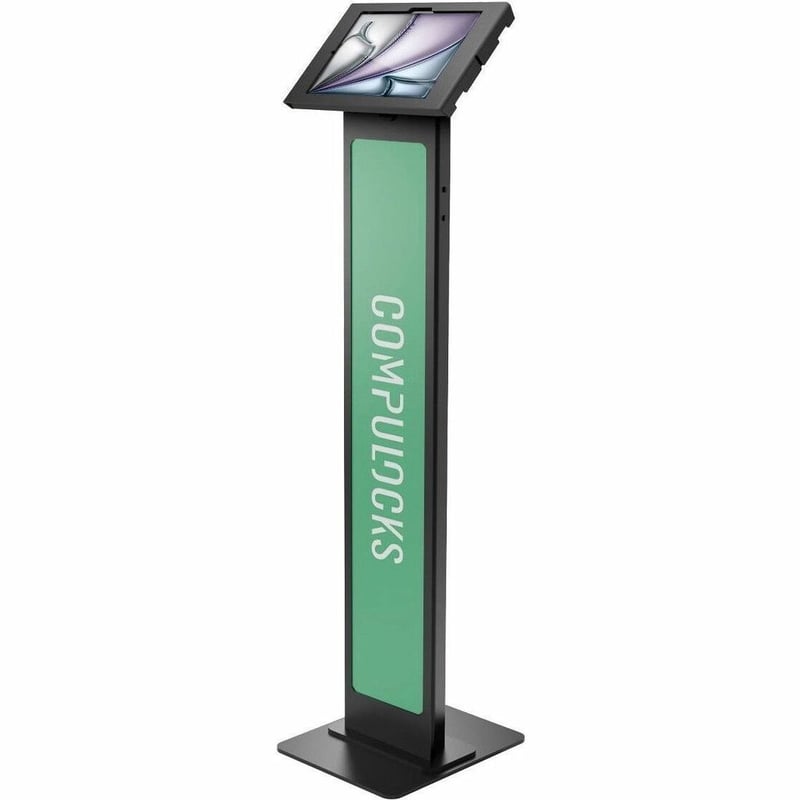 IPAD PRO M4 11IN (2024), APEX ENCLOSURE BRANDABLE FLOOR STAND - BLACK - Thumbnail 1