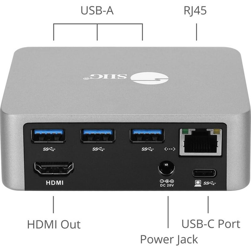 SIIG Aluminum USB-C Mini Docking Station with PD - Thumbnail 5