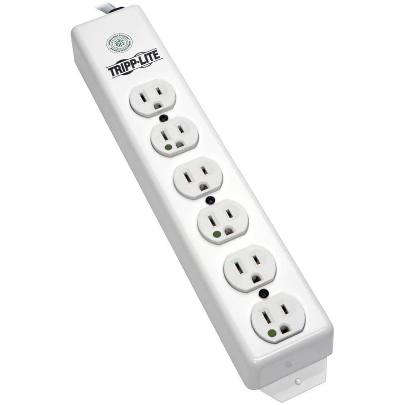 Tripp Lite by Eaton Safe-IT Medical-Grade Power Strip UL 1363 6x Hospital-Grade Outlets Antimicrobial 1.5 ft. (0.45 m) Cord - Thumbnail 1