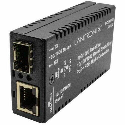 Lantronix M/GE-PSW-PSE-01 Transceiver/Media Converter - Thumbnail 1