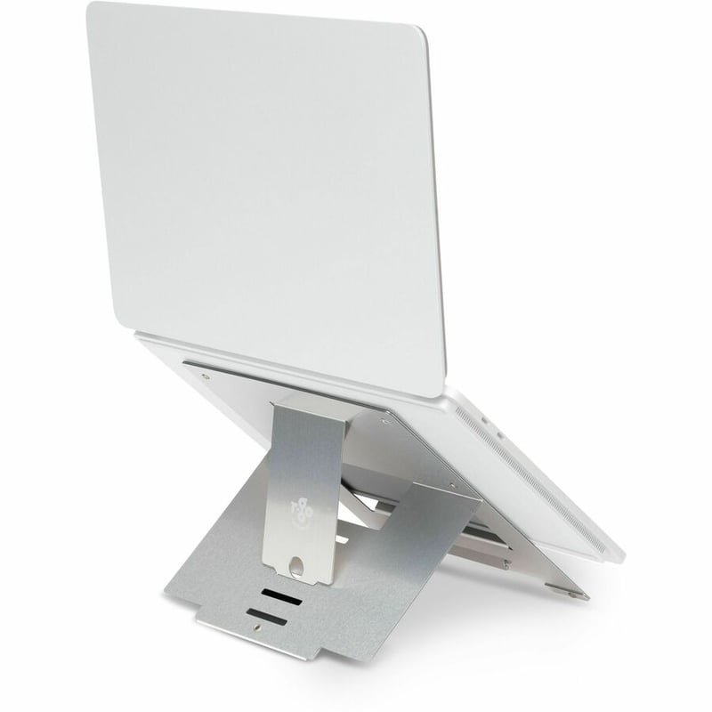 R-GO ERGONOMIC LAPTOP STAND, RISER, FLEXIBLE, SILVER, TAA COMPLIANT - Thumbnail 3