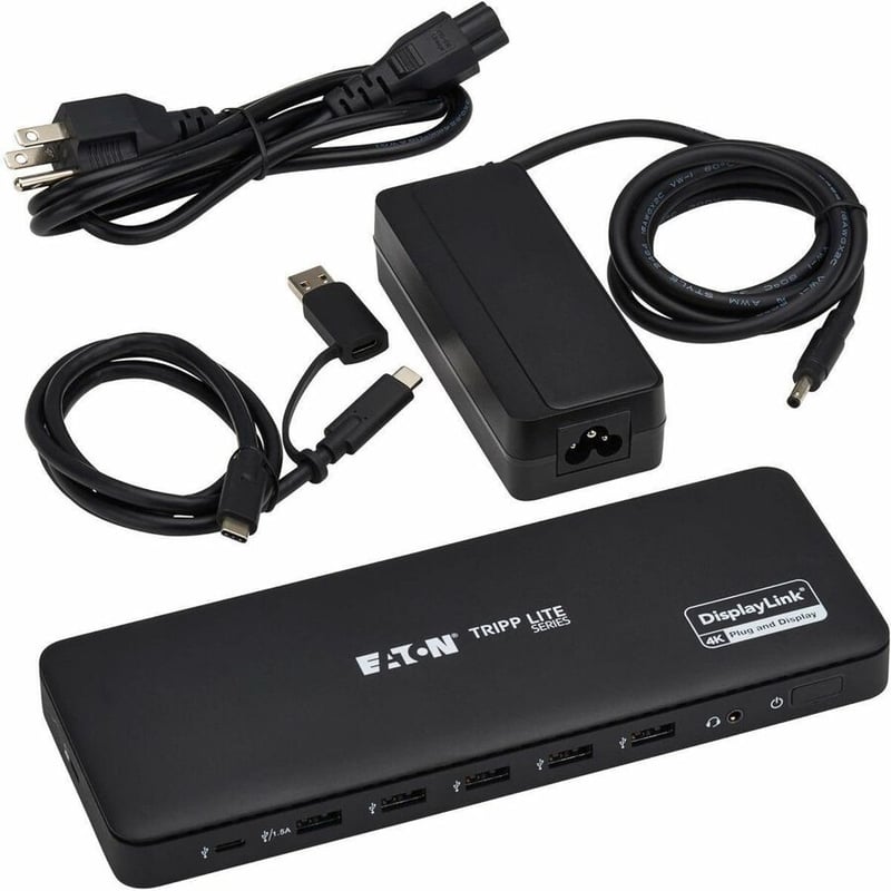 USB-C UNIV DOCK DUAL DISPLAY 4K HDMI DP GBE 100W PD CHARGING - Thumbnail 4