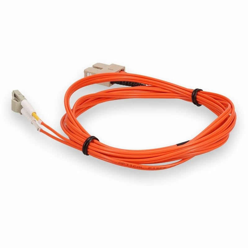 AddOn 4m SC to LC Orange OM2 Duplex OFNR (Riser-Rated) Fiber Patch Cable - Thumbnail 3