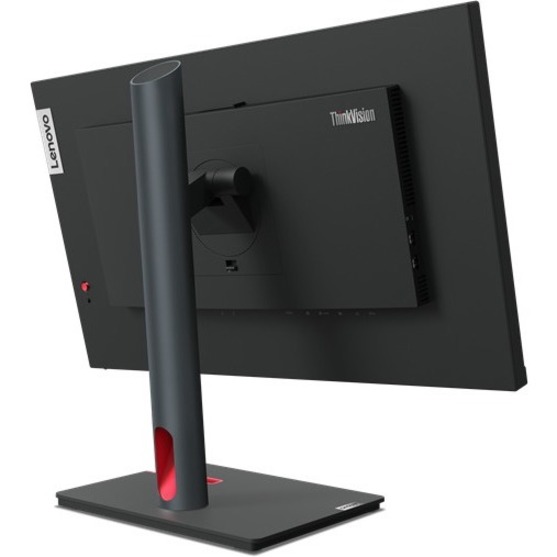 Lenovo ThinkVision P24h-30 24" Class WQHD LCD Monitor - 16:9 - Raven Black - Thumbnail 3