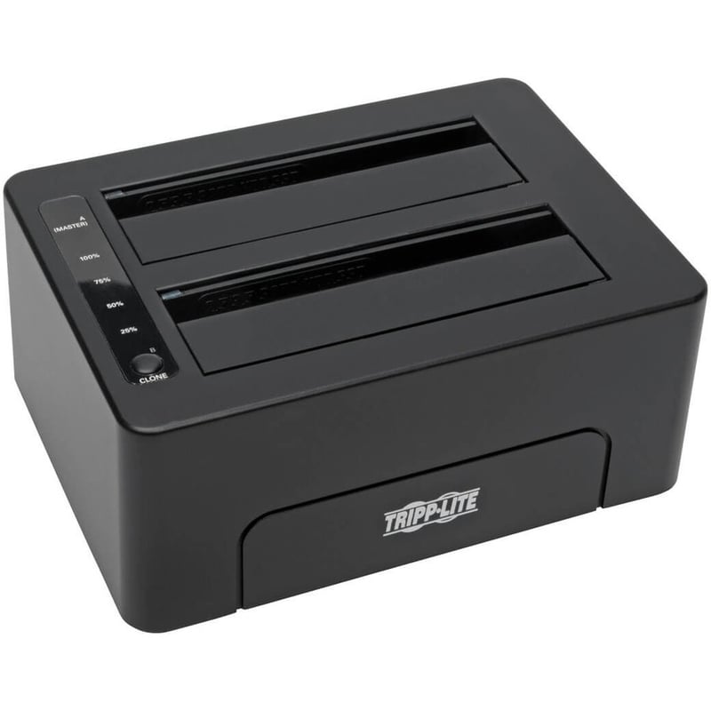 Tripp Lite by Eaton USB 3.0 SuperSpeed to Dual SATA External Hard Drive Docking Station with Cloning for 2.5 in./3.5 in. HDD - Thumbnail 3