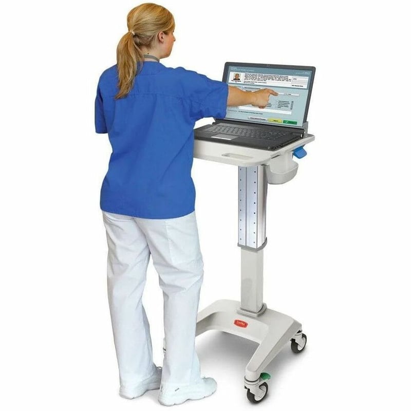 Capsa Healthcare - LX5 Non-Powered Cart (LX5-NG-D10-M-35) - Light Duty Mobile Computing Cart