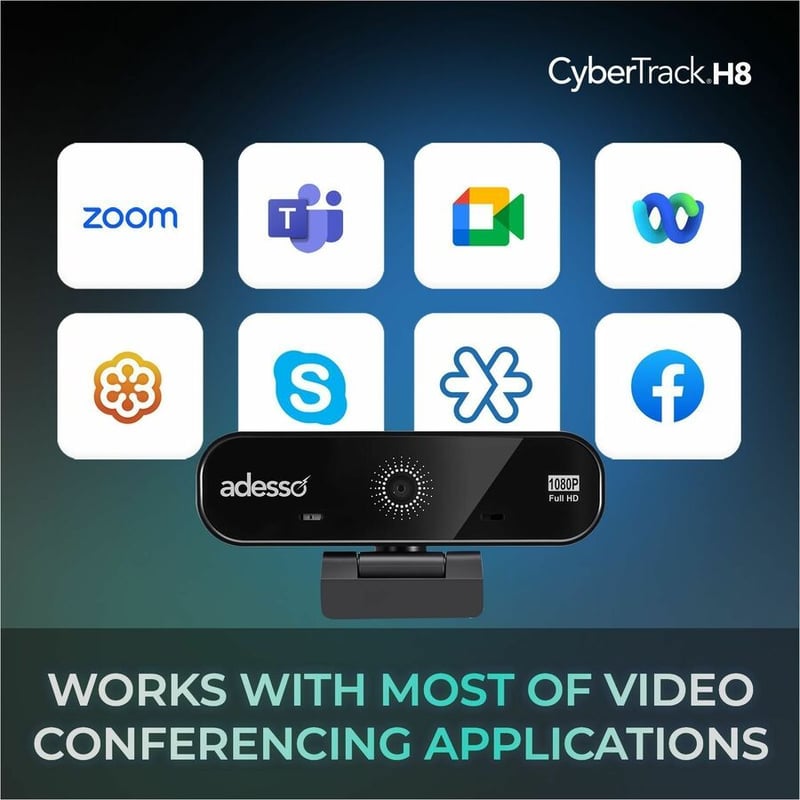 1080P FULL HD WEBCAM W/AF LENS DUAL MICS PRIVACY SHUTTER - Thumbnail 3