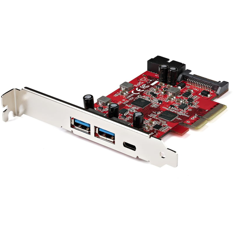 StarTech.com 5-Port USB PCIe Card, 10Gbps USB 3.2 Gen 2 PCIe Card, 1 USB-C/2 USB-A, Internal Header (2x 5Gbps USB), USB C PCI Express Card - Thumbnail 1
