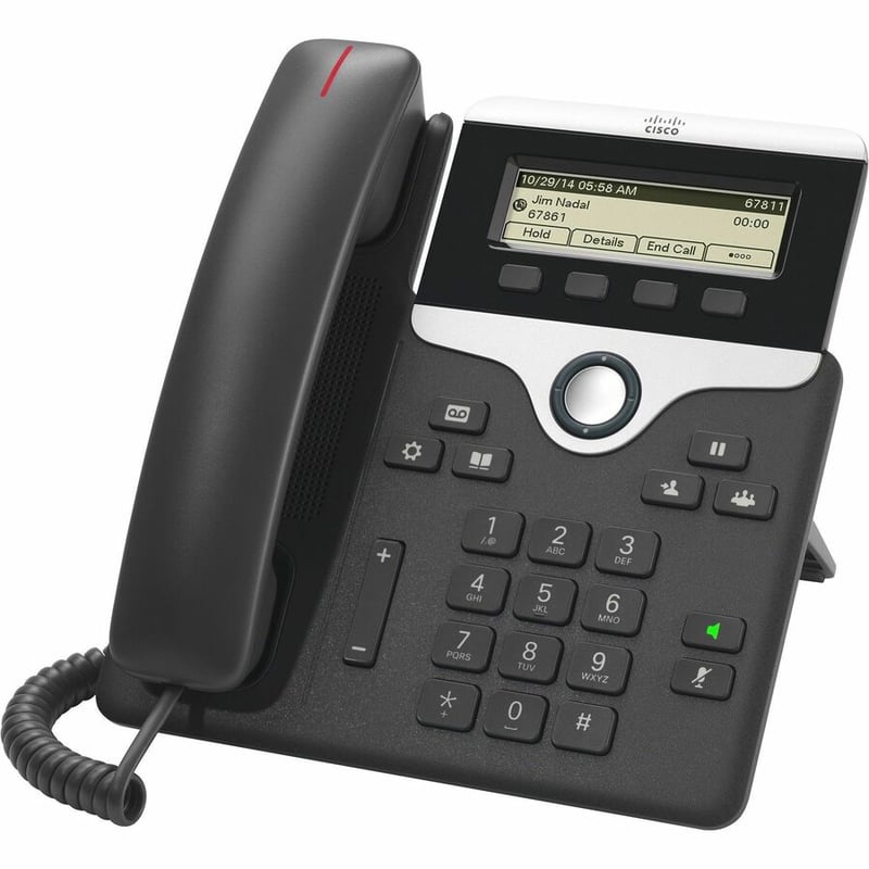 CISCOIPPHONE7811MULTIPLATFRMW/PWRCUBE3NACORD REMANUFACTURED - Thumbnail 4