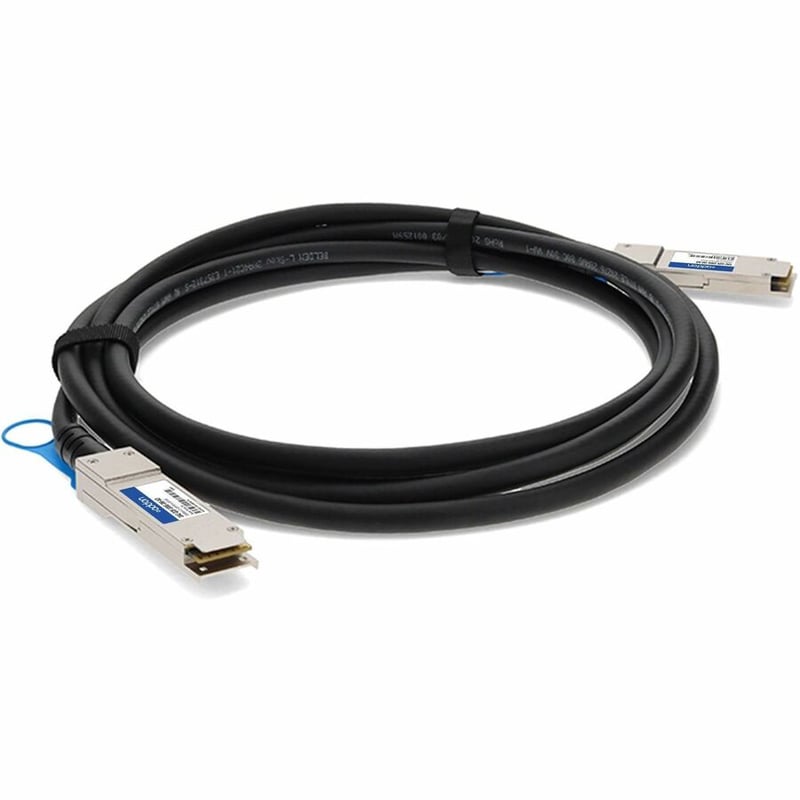 AddOn Dell DAC-Q28-100G-3M Compatible TAA Compliant 100GBase-CU QSFP28 to QSFP28 Direct Attach Cable (Passive Twinax, 3m) - Thumbnail 3