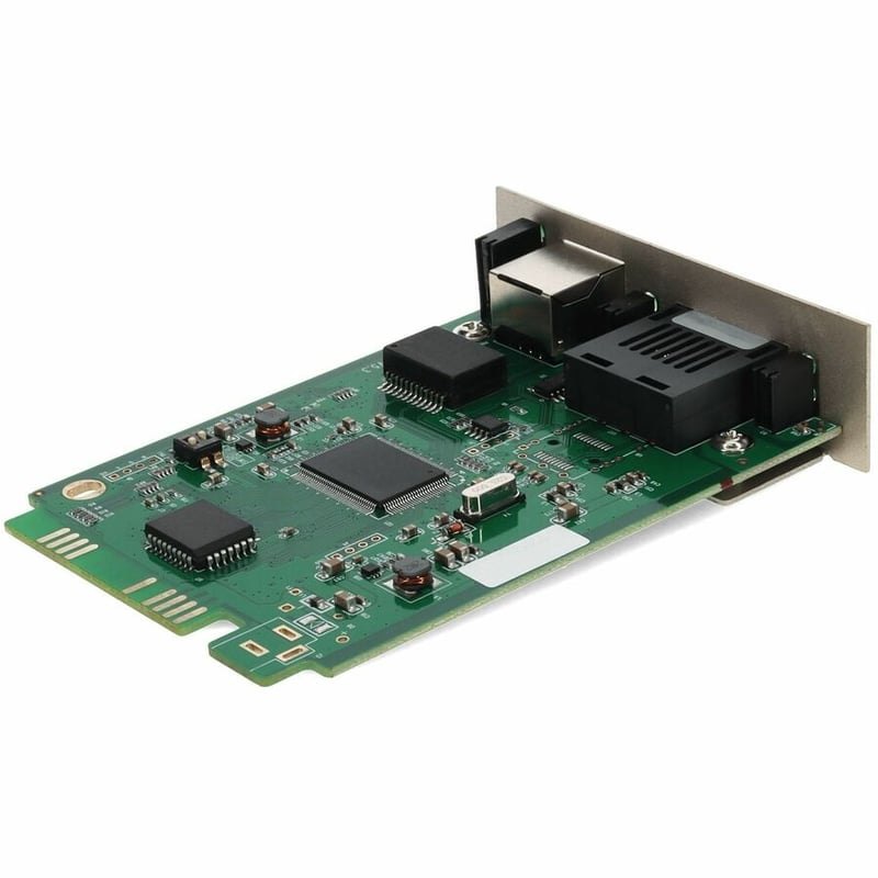 AddOn 10/100/1000Base-TX(RJ-45) to 1000Base-LX(SC) SMF 1310nm 20km Media Converter Card for our rack or Standalone Systems - Thumbnail 5