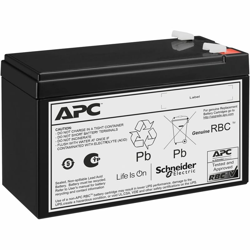 APC Replacement Battery Cartridge, VRLA, 7Ah, 12V DC, 2-year warranty - Thumbnail 2