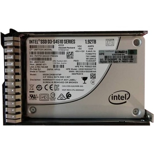 KIT HP G8-G10 1.92TB 2.5 SATA 6G RI SSD