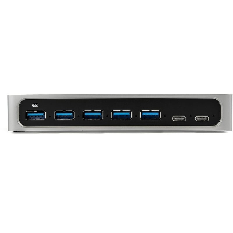 StarTech.com 7 Port USB C Hub with Fast Charge - 5x USB-A & 2x USB-C (USB 3.0 SuperSpeed 5Gbps) - USB 3.2 Gen 1 Adapter Hub - Self Powered - Thumbnail 3