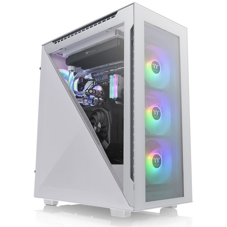 Thermaltake Divider 500 TG Snow ARGB Mid Tower Chassis - Thumbnail 5