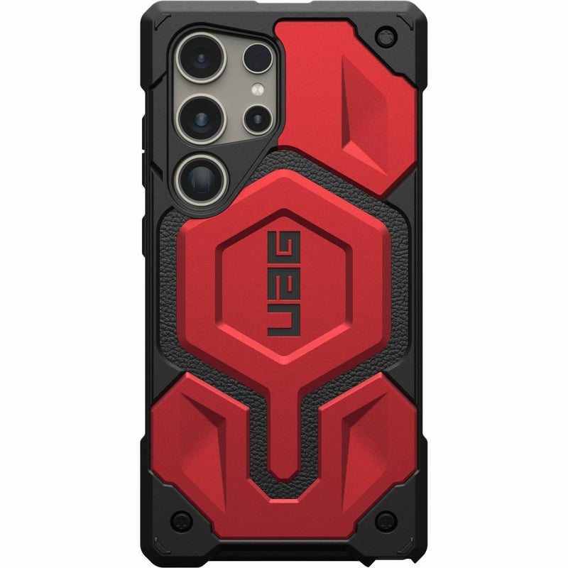 Urban Armor Gear Monarch Series Galaxy S24 Ultra Case - Crimson - Thumbnail 1