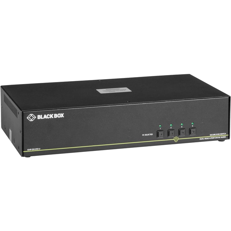 Black Box NIAP 3.0 Secure 4-Port Dual-Head DVI-I KVM Switch - Thumbnail 1