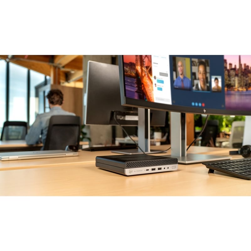 HP EliteDesk 705 G5 Desktop Computer - Mini PC - Thumbnail 2