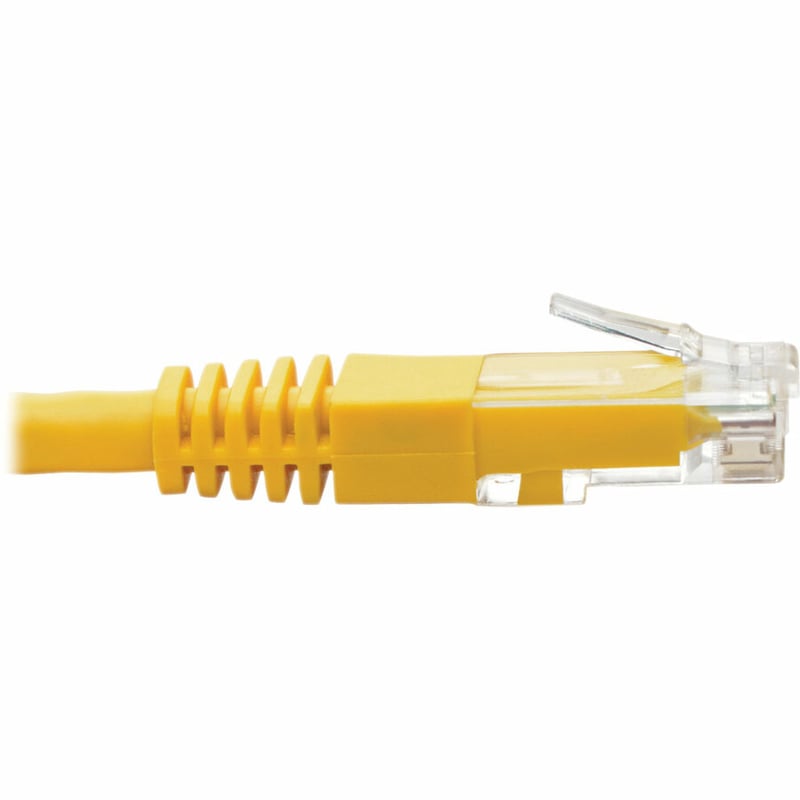 Eaton Tripp Lite Series Cat6 Gigabit Molded (UTP) Ethernet Cable (RJ45 M/M), PoE, Yellow, 20 ft. (6.09 m) - Thumbnail 4