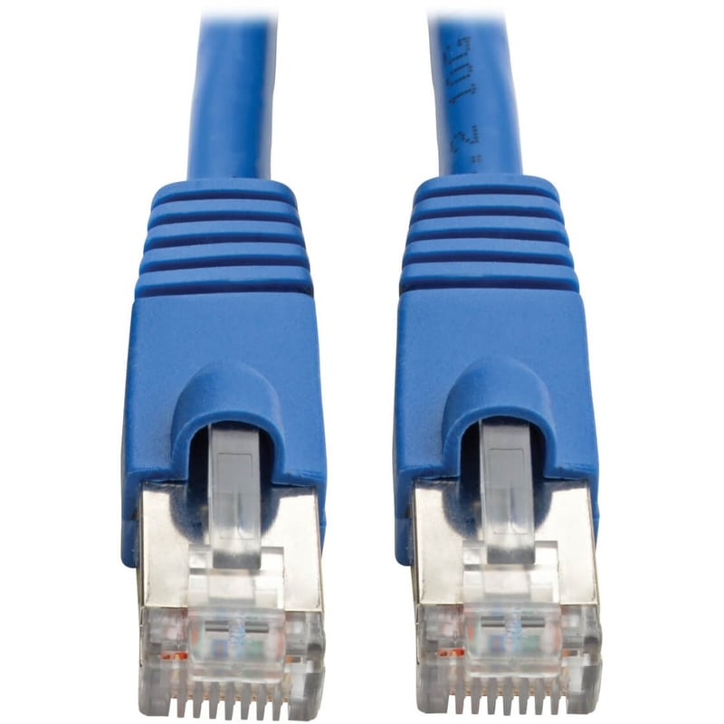 Eaton Tripp Lite Series Cat6a 10G Snagless Shielded STP Ethernet Cable (RJ45 M/M), PoE, Blue, 6 ft. (1.83 m) - Thumbnail 1