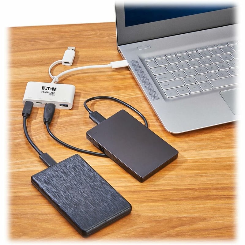 4-PORT USB-C HUB USB 3.2 GEN 2 10GBPS 2 USB-A 2 USB-C PORTS - Thumbnail 2