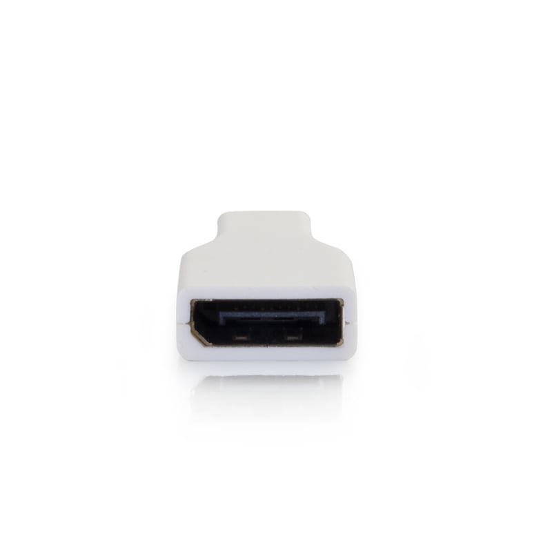 C2G Mini DisplayPort to DisplayPort Adapter - Mini DP to DP - M/F White - Thumbnail 2