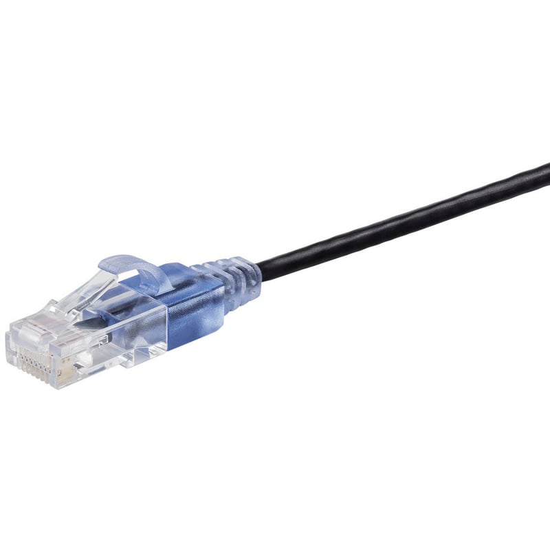 SLIM CAT6A CABLE - 5-PACK - 7FT BLACK - Thumbnail 3